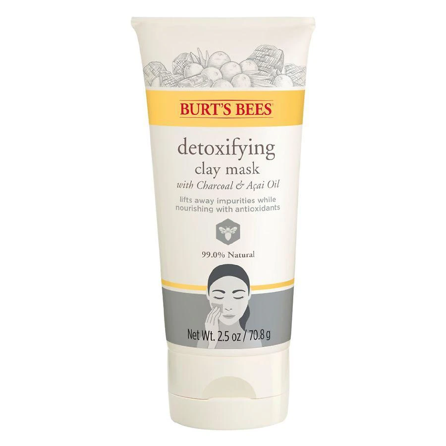 商品Burt's Bees|Detoxifying Facial Clay Mask with Charcoal & Acai Oil,价格¥70,第1张图片