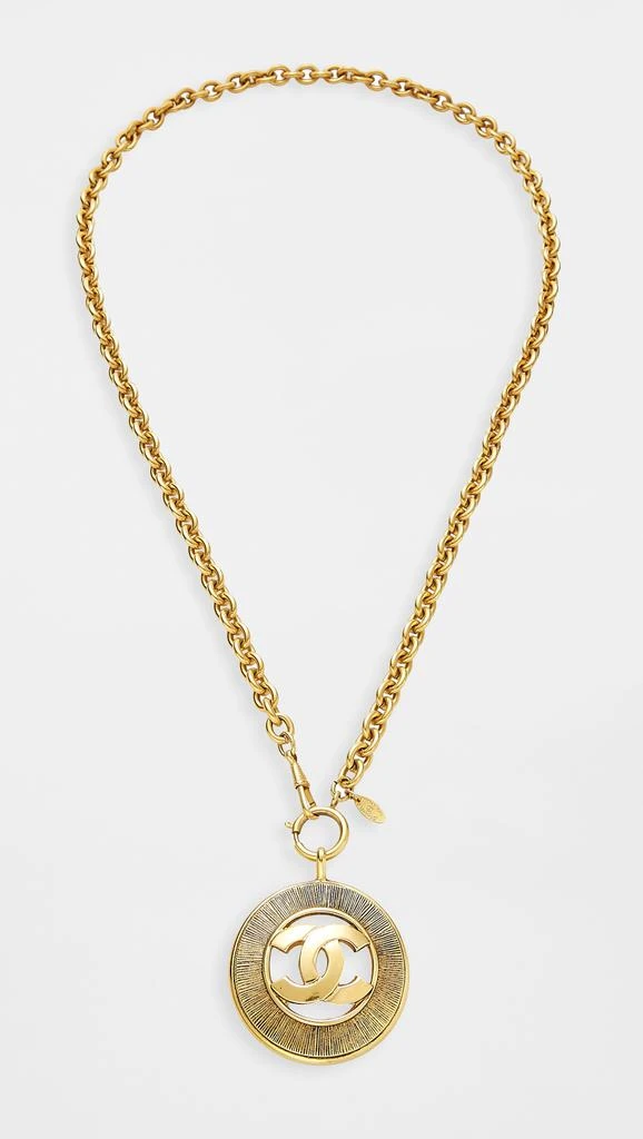 商品[二手商品] What Goes Around Comes Around|Chanel Gold Sunburst Necklace,价格¥10817,第1张图片