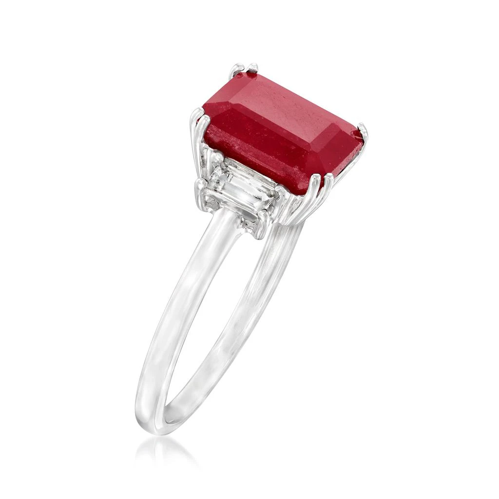 商品Ross-Simons|Ross-Simons Ruby Ring With . White Topaz in Sterling Silver,价格¥967,第3张图片详细描述