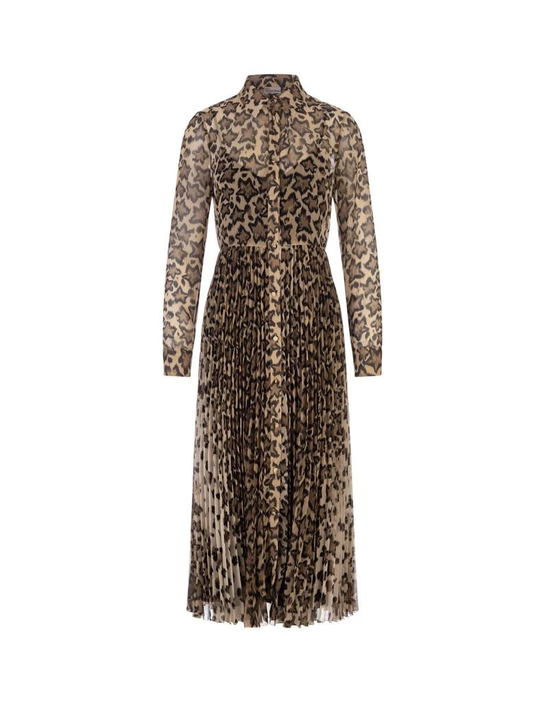 商品RED Valentino|Midi Shirt Dress With Leo Star Print RED Valentino,价格¥4025,第1张图片