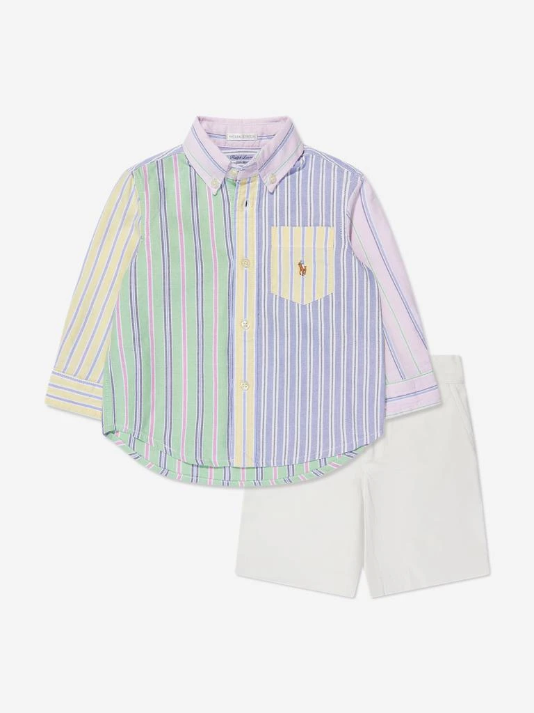 商品Ralph Lauren|Baby Boys Shirt And Shorts Set in Multicolour,价格¥1086,第1张图片