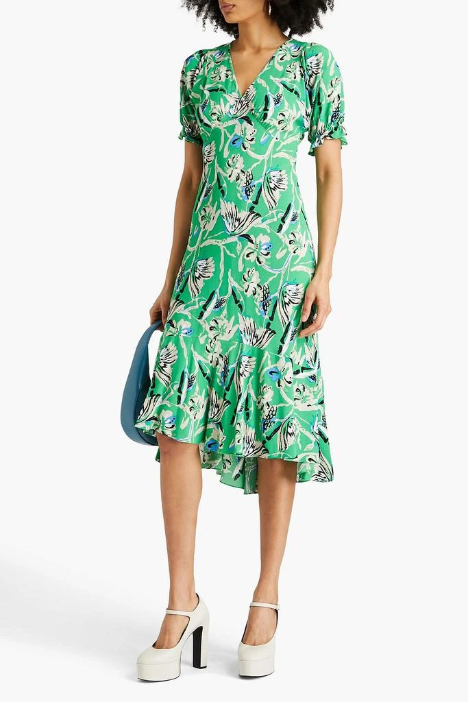 商品Diane von Furstenberg|Orla floral-print crepe midi dress,价格¥1441,第2张图片详细描述