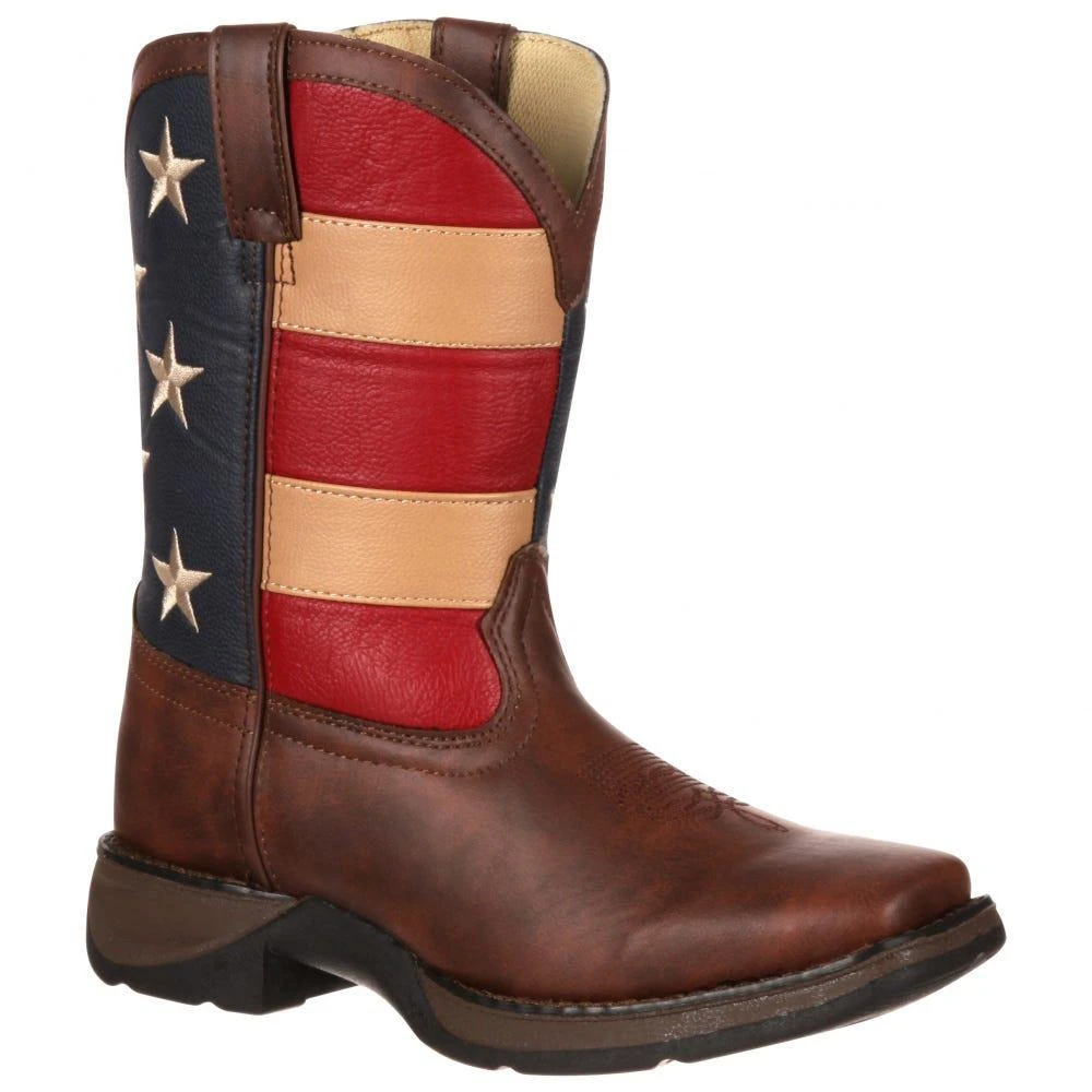 商品Durango|Patriotic Wellington Square Toe Boots (Toddler-Little Kid),价格¥591,第1张图片