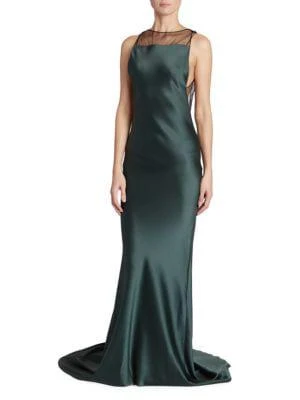 商品MAISON MARGIELA|Open Back & Sheer Trim Gown,价格¥5200,第1张图片