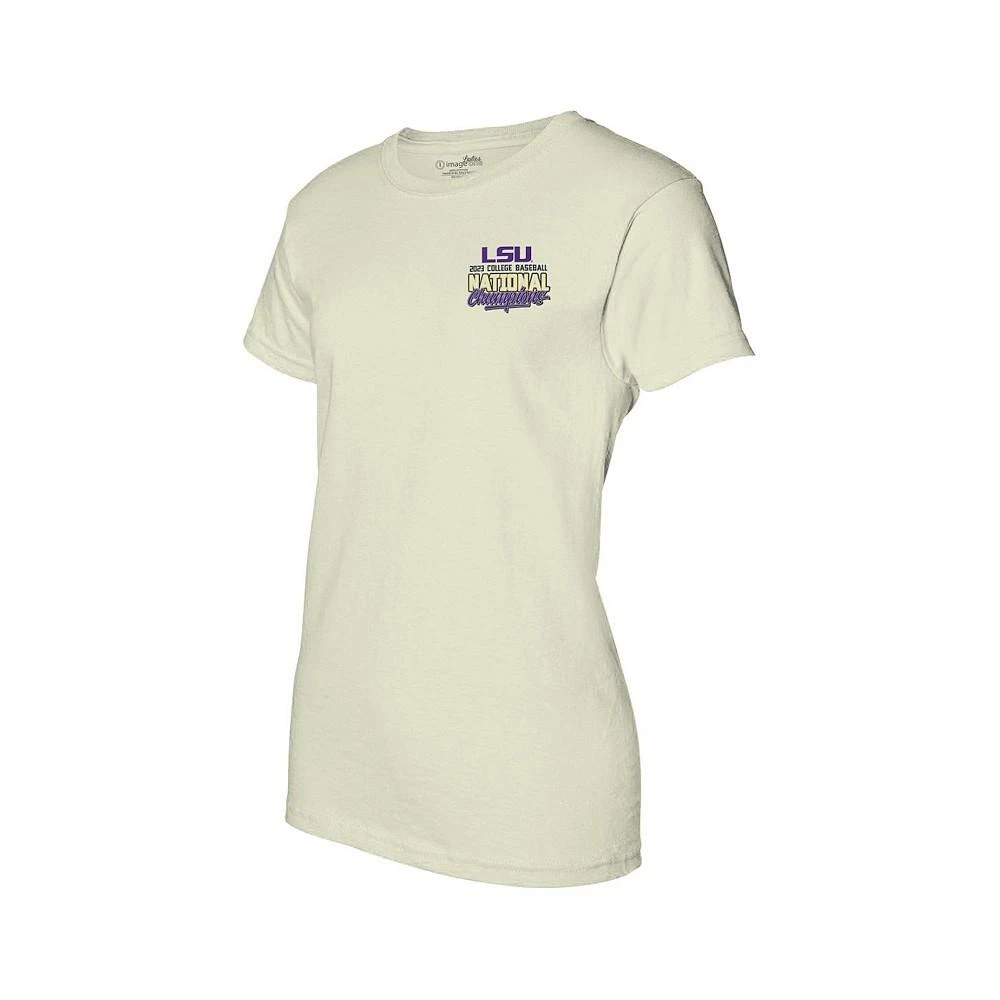 商品Image One|Women's Gold LSU Tigers 2023 NCAA Men's Baseball College World Series Champions Distressed Baseball T-shirt,价格¥225,第4张图片详细描述