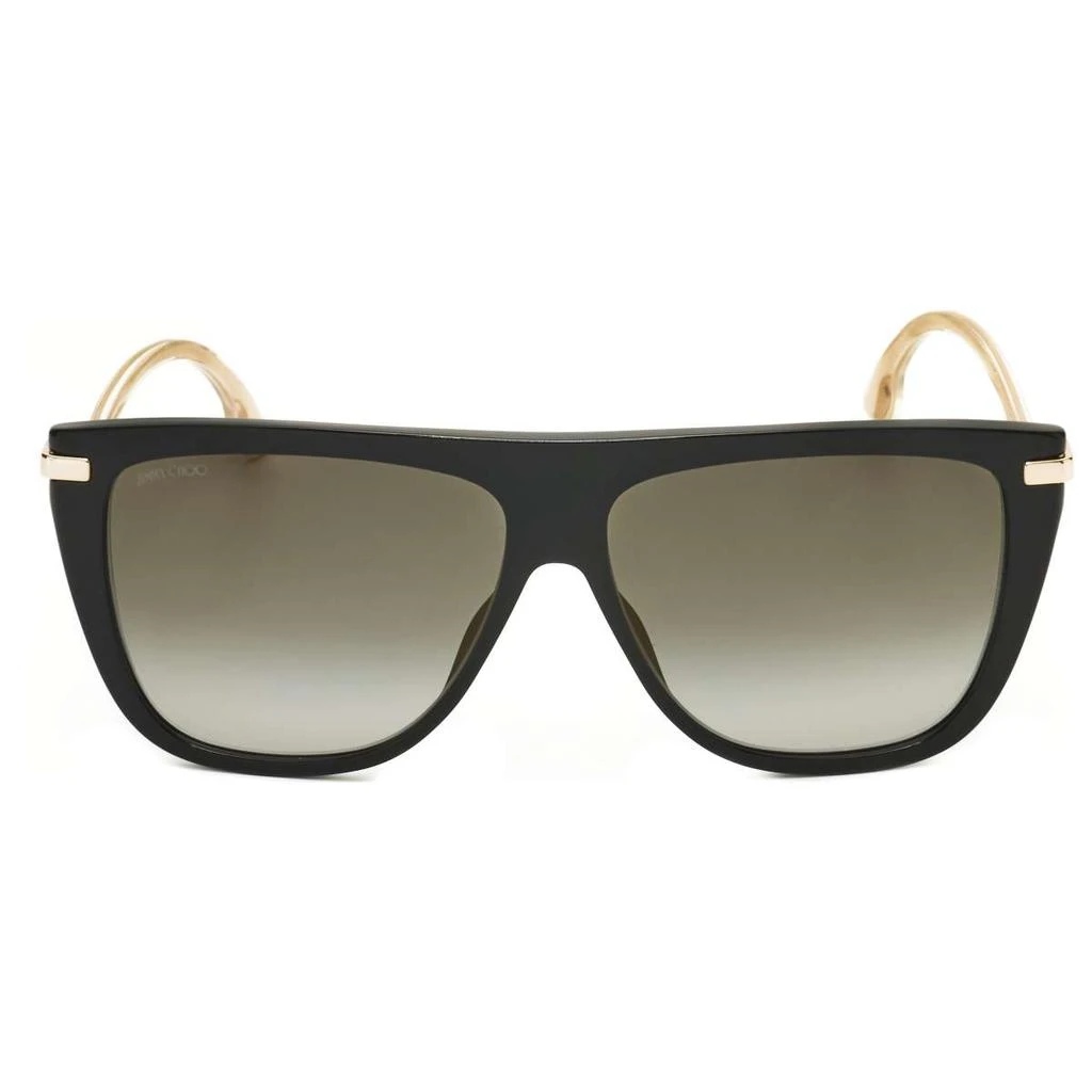 商品Jimmy Choo|Jimmy Choo Women's Black Browbar Sunglasses,价格¥591,第3张图片详细描述