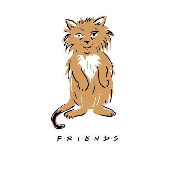 商品Original Hero|Friends Smelly Cat Sweatshirt - White,价格¥251,第2张图片详细描述
