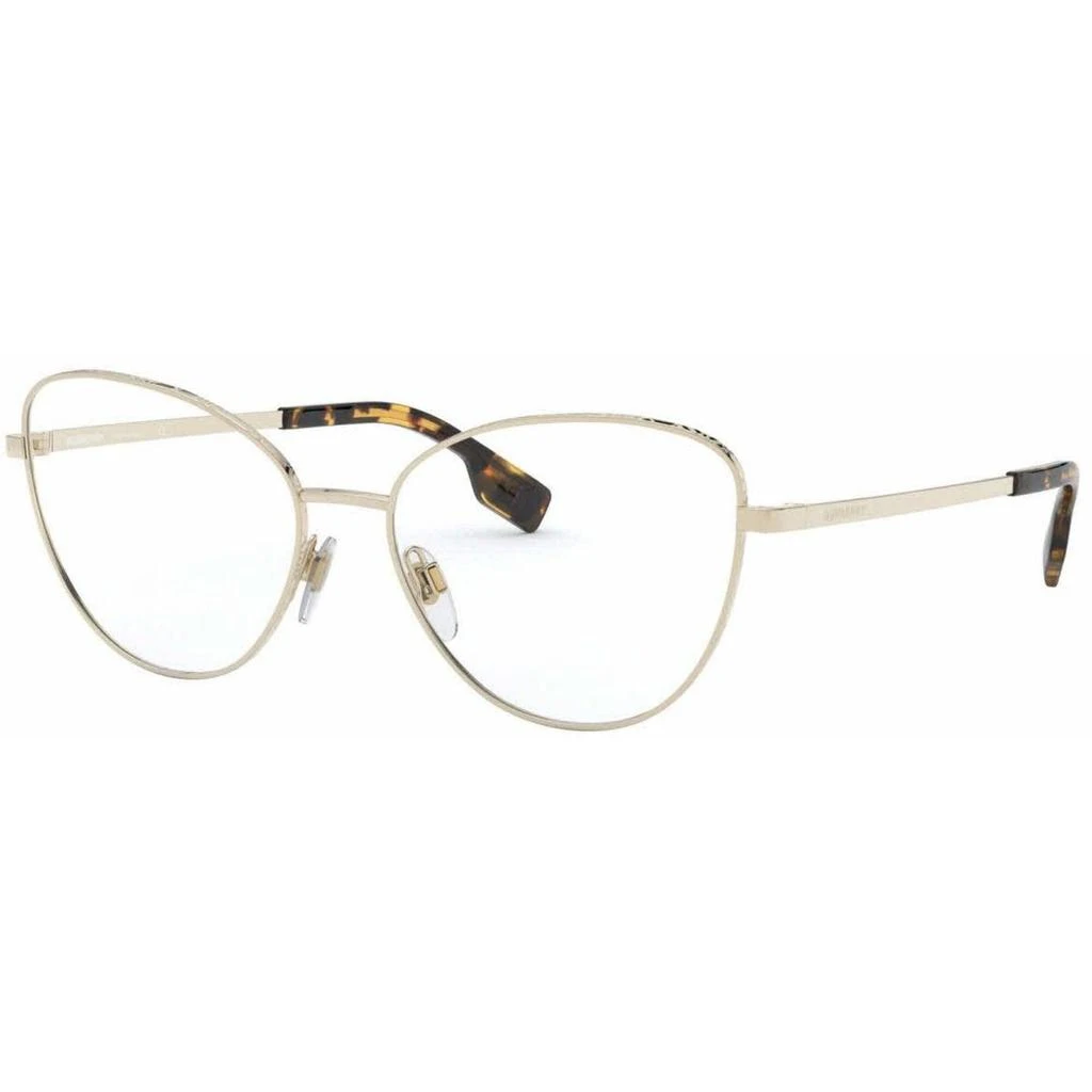 商品Burberry|Burberry Women's Eyeglasses - Pale Gold Cat Eye Frame, 53 mm | BURBERRY 0BE1341 1109,价格¥725,第1张图片