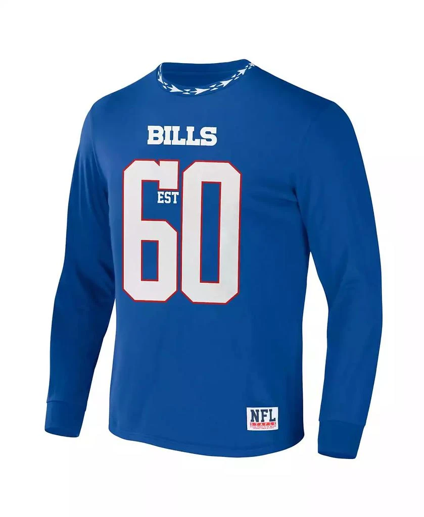 商品NFL Properties|Men's NFL X Staple Royal Buffalo Bills Core Long Sleeve Jersey Style T-shirt,价格¥323,第2张图片详细描述