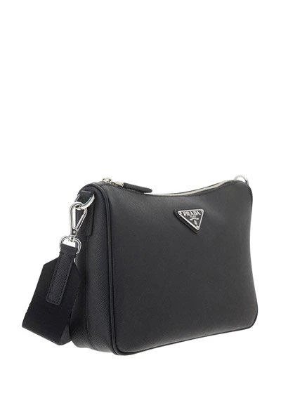 商品Prada|Prada Logo Plaque Zipped Crossbody Bag,价格¥14071,第3张图片详细描述