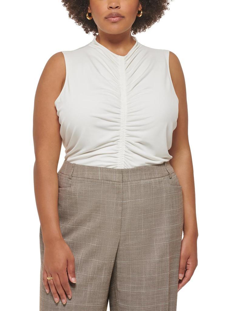商品Calvin Klein|Plus Womens Ruched Stretch Tank Top,价格¥298,第1张图片