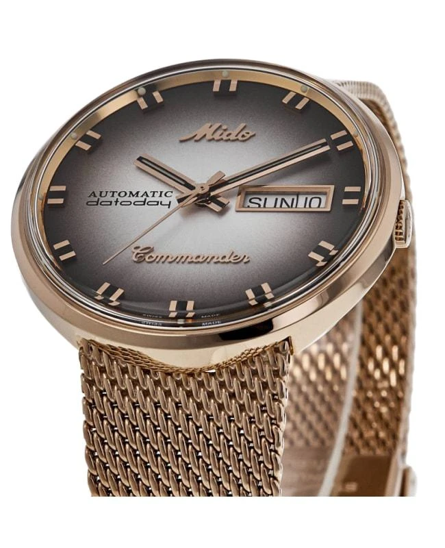 商品MIDO|Mido Commander 1959 Special Edition Silver Dial Rose Gold Steel Men's Watch M8429.3.23.11,价格¥6862,第2张图片详细描述