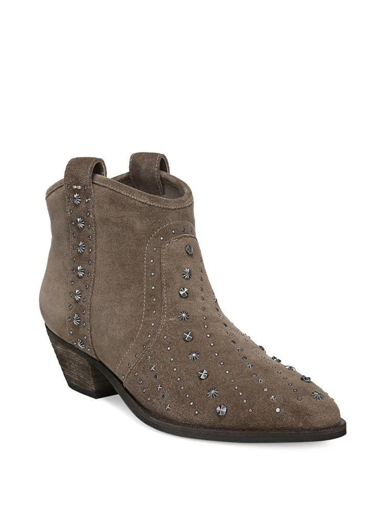 商品Sam Edelman|Brian Studded Suede Western Booties,价格¥1209,第1张图片