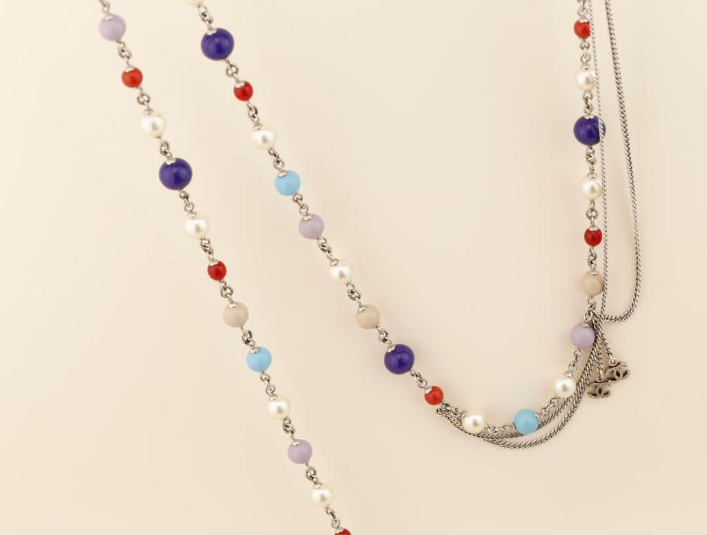 Chanel CC Logo Multicolor Long Necklace商品第8张图片规格展示