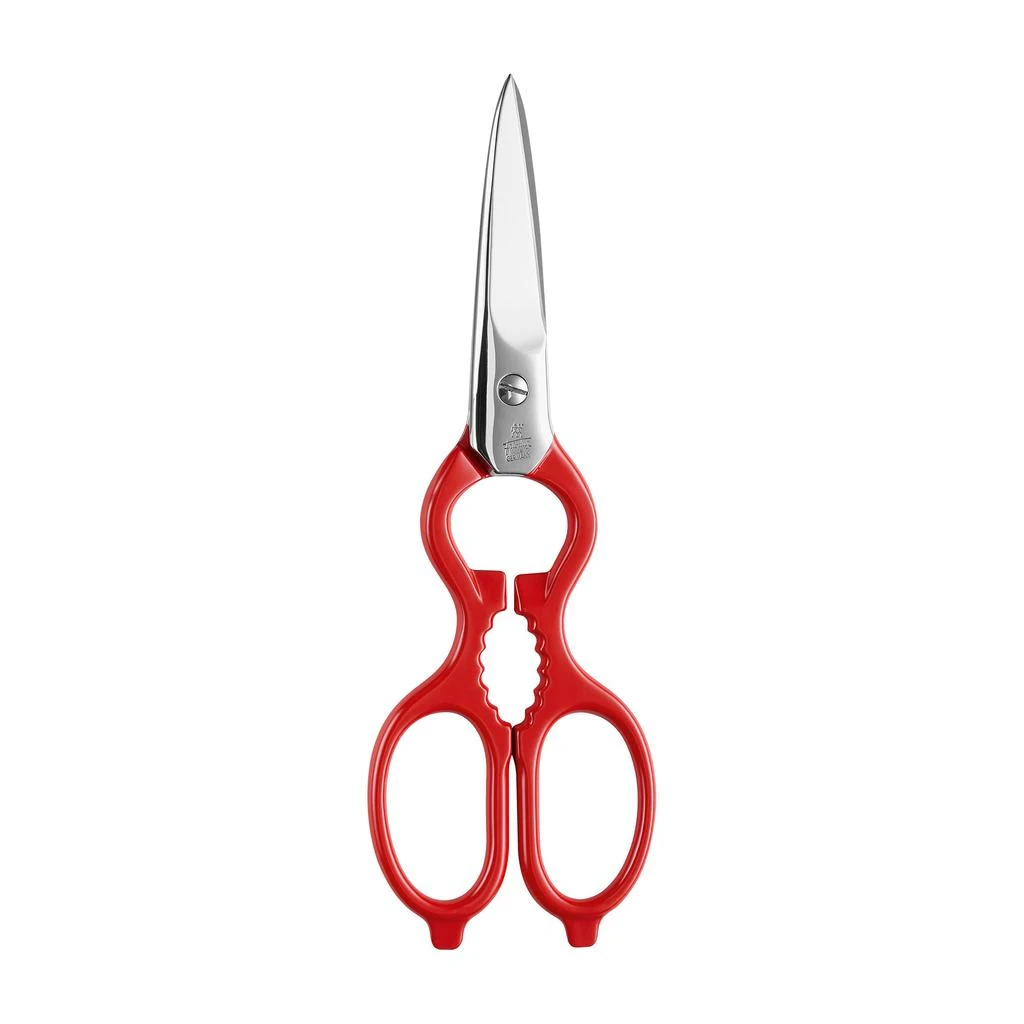 商品ZWILLING|Forged Multi-Purpose Kitchen Shears - Red Handle,价格¥639,第1张图片