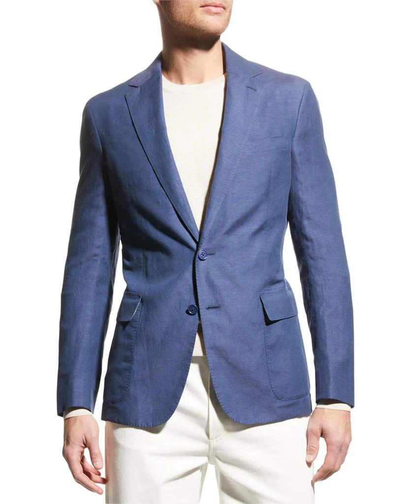 商品Ralph Lauren|Men's Silk-Linen Sport Jacket,价格¥15406,第4张图片详细描述