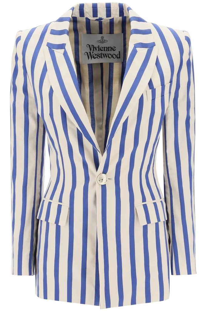 商品Vivienne Westwood|Vivienne Westwood Single Breasted Striped Blazer,价格¥4613,第1张图片