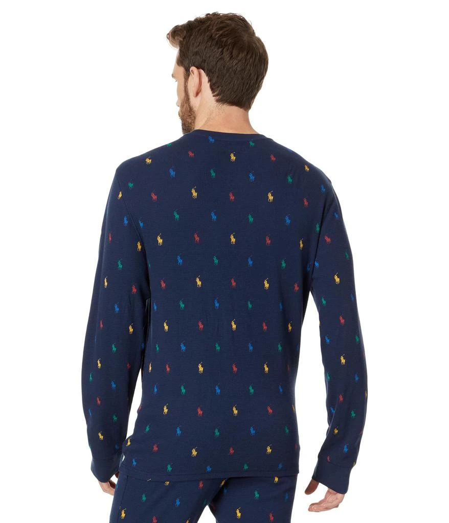 商品Ralph Lauren|Waffle Long Sleeve Printed Crew,价格¥267,第2张图片详细描述