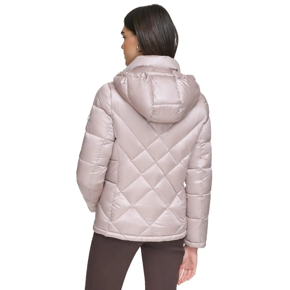 商品Calvin Klein|Women's Shine Hooded Packable Puffer Coat, Created for Macy's,价格¥898,第2张图片详细描述