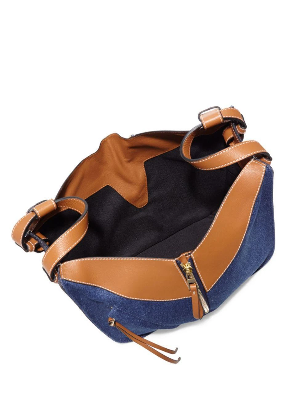 商品Loewe|Loewe - Hammock Small Denim and Leather Hobo Bag,价格¥7304,第2张图片详细描述