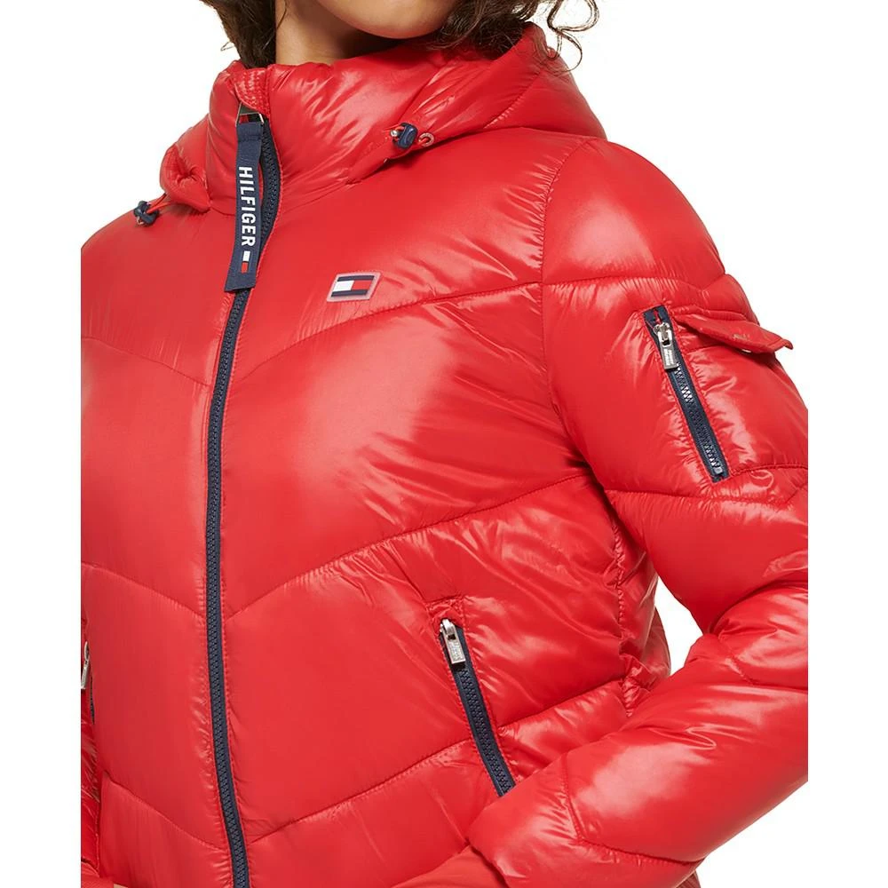 商品Tommy Hilfiger|Women's Hooded Puffer Jacket,价格¥490,第5张图片详细描述