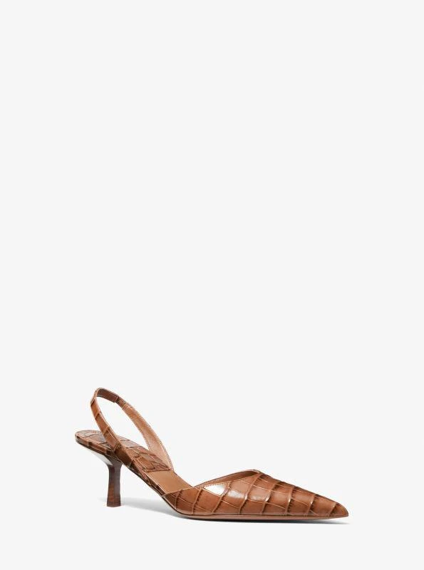 商品Michael Kors|Holly Crocodile Embossed Leather Pump,价格¥1313,第1张图片