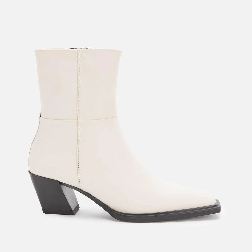 商品Vagabond|VAGABOND WOMEN'S ALINA LEATHER HEELED BOOTS - OFF WHITE,价格¥648,第1张图片