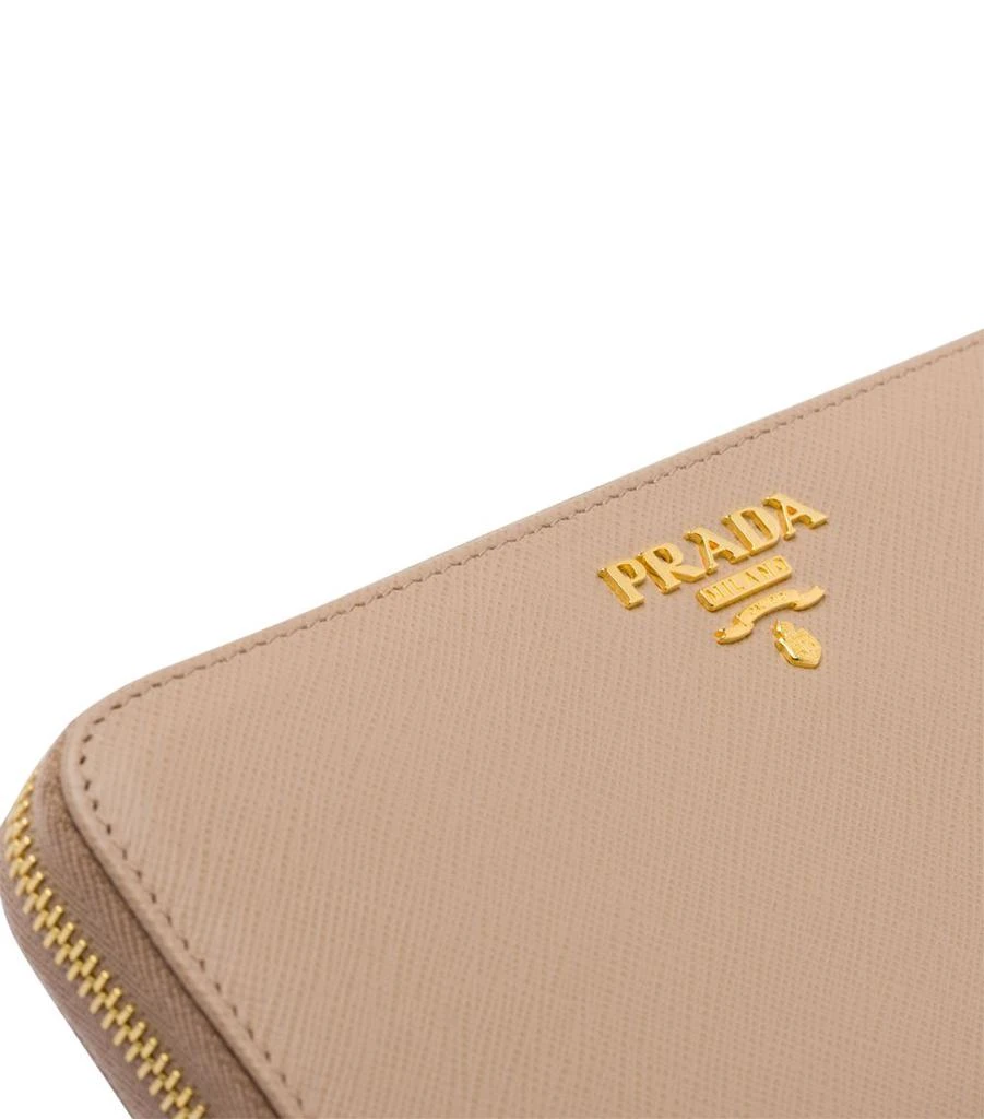 商品Prada|Large Saffiano Leather Zip-Up Wallet,价格¥7535,第5张图片详细描述