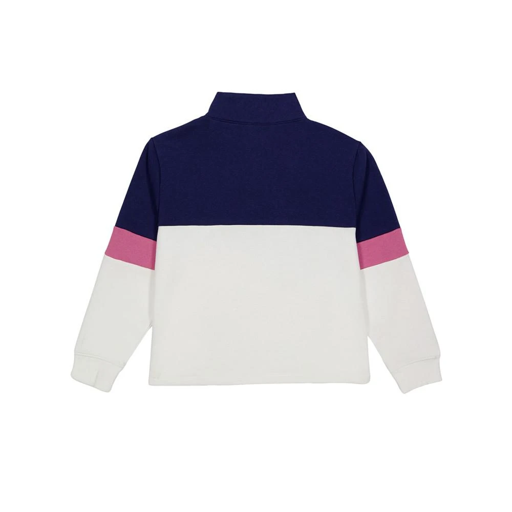 商品CHAMPION|Big Girls Powerblend Snap Front Crew Colorblocked Sweatshirt,价格¥113,第2张图片详细描述