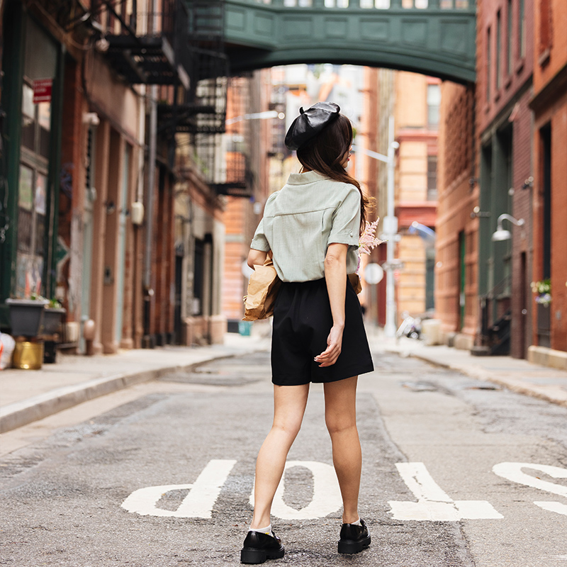 Maia衬衫-青苔色 | Maia Shirt - Moss商品第9张图片规格展示