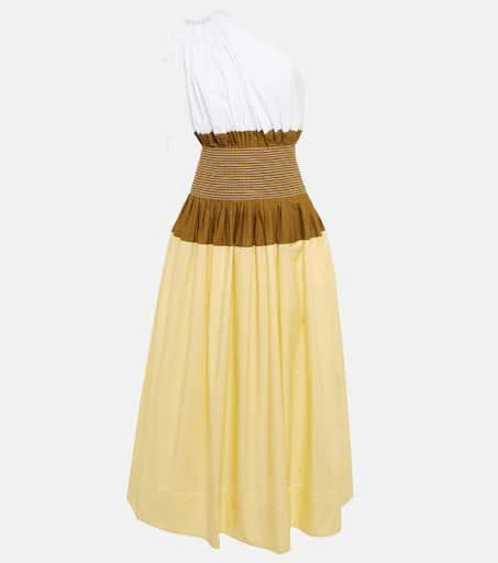 商品Tory Burch|单肩棉质中长连衣裙,价格¥5086,第1张图片