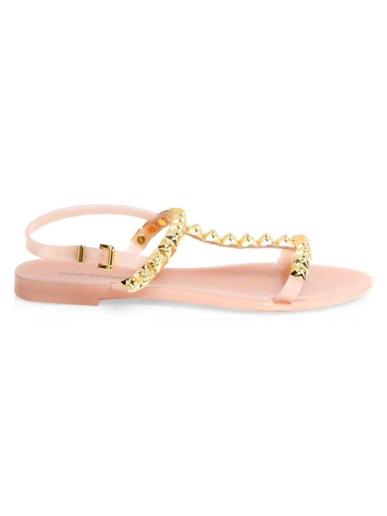 商品Stuart Weitzman|铆钉平底鞋凉鞋,价格¥566,第1张图片
