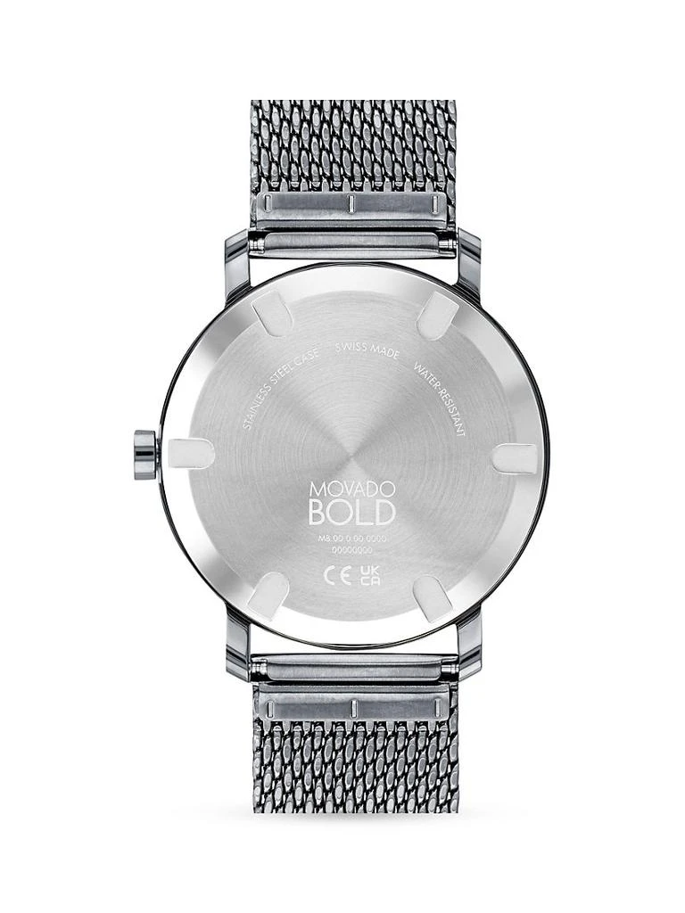 商品Movado|BOLD Evolution Ionic Plated Grey Steel Bracelet Watch,价格¥5211,第3张图片详细描述