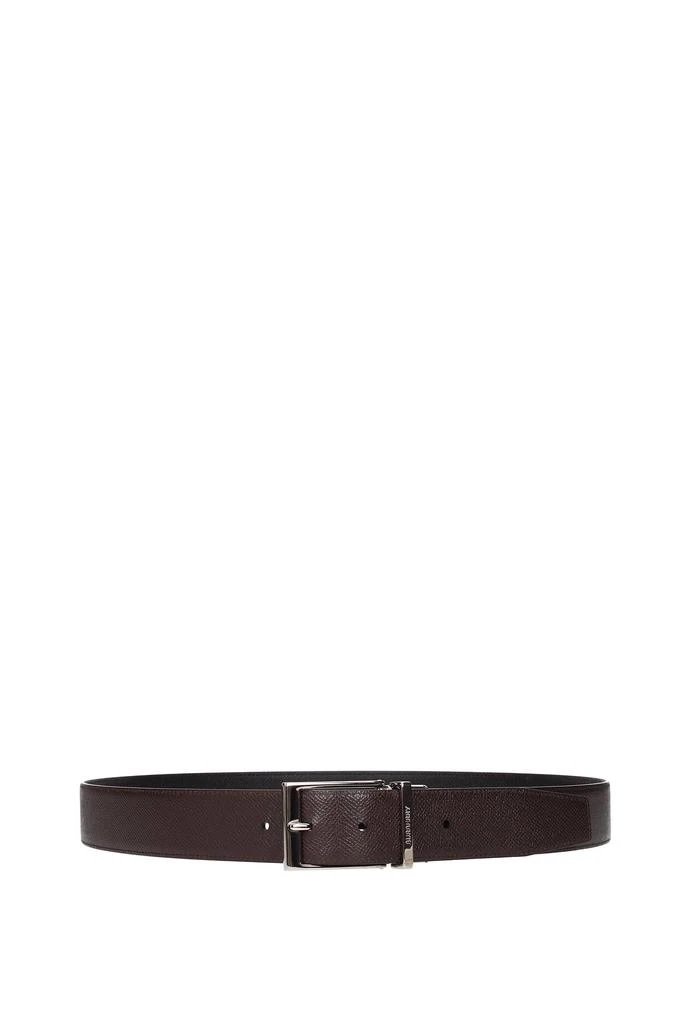 商品Burberry|Regular belts Leather Black Dark Brown,价格¥2143,第2张图片详细描述