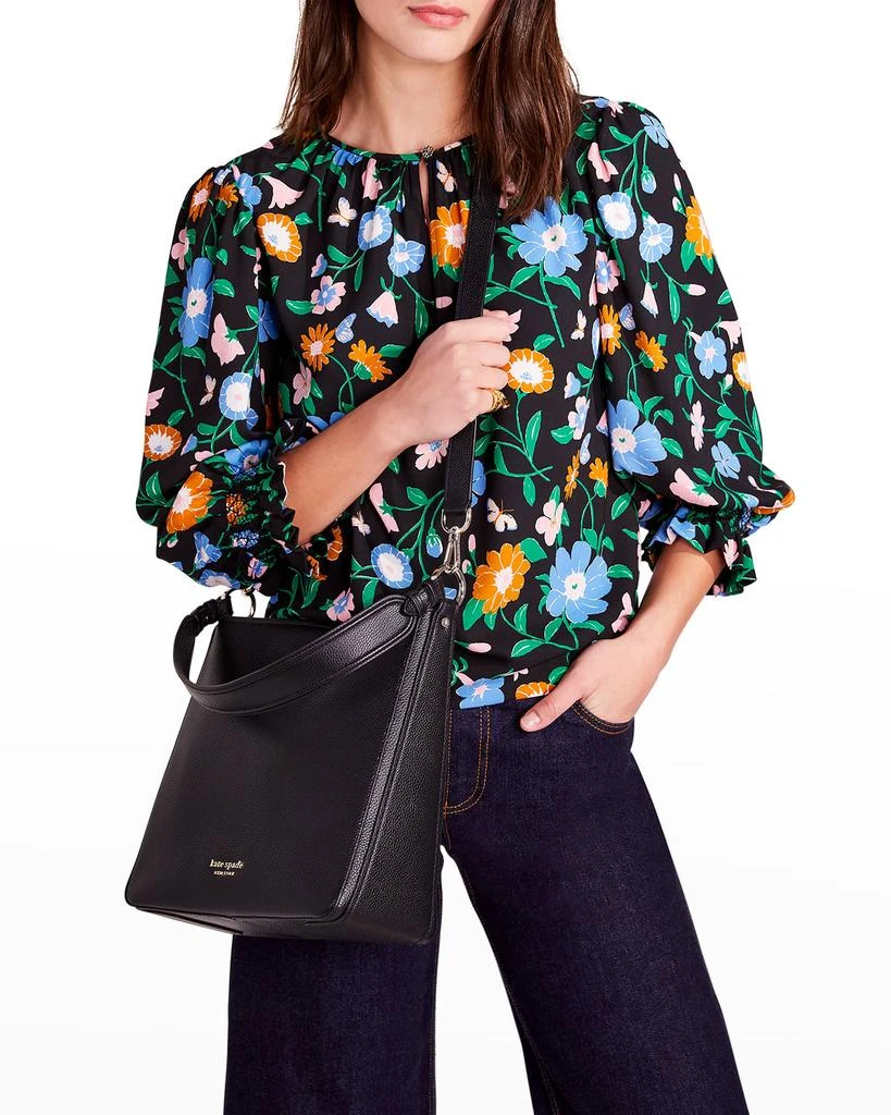 商品Kate Spade|large pebbled leather hobo bag,价格¥2718,第5张图片详细描述