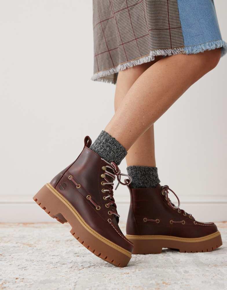 Timberland Timberland Stone Street lace up 7 eye elevated
