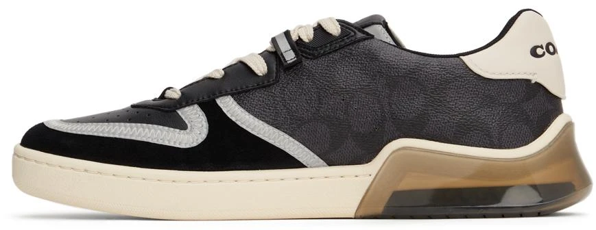 商品Coach|Black & Off-White Citysole Court Sneakers,价格¥886,第3张图片详细描述