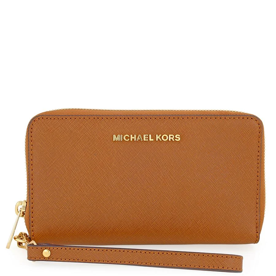 商品Michael Kors|Michael Kors Jet Set Travel Large Smartphone Wristlet - Luggage,价格¥694,第1张图片