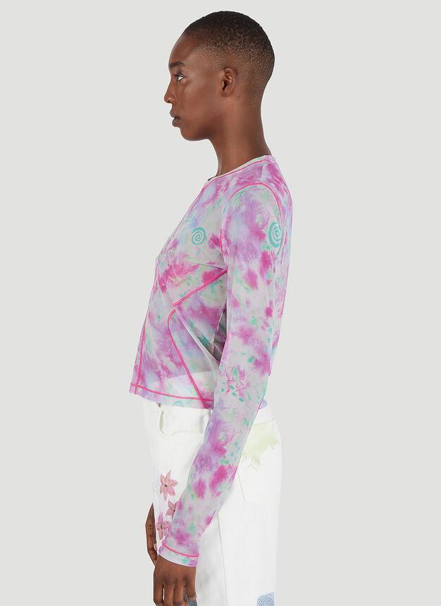 商品Alexander McQueen|Second Skin Long Sleeve T-Shirt in Pink,价格¥752,第5张图片详细描述