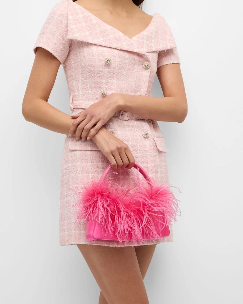 商品Sophia Webster|Dusty Mini Faux Feather Hobo Bag,价格¥5378,第2张图片详细描述