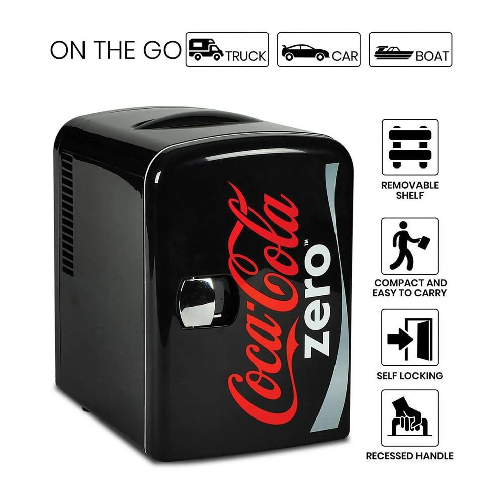 商品Koolatron|Coca-Cola Coke Zero 4L Portable Cooler or Warmer,价格¥545,第4张图片详细描述