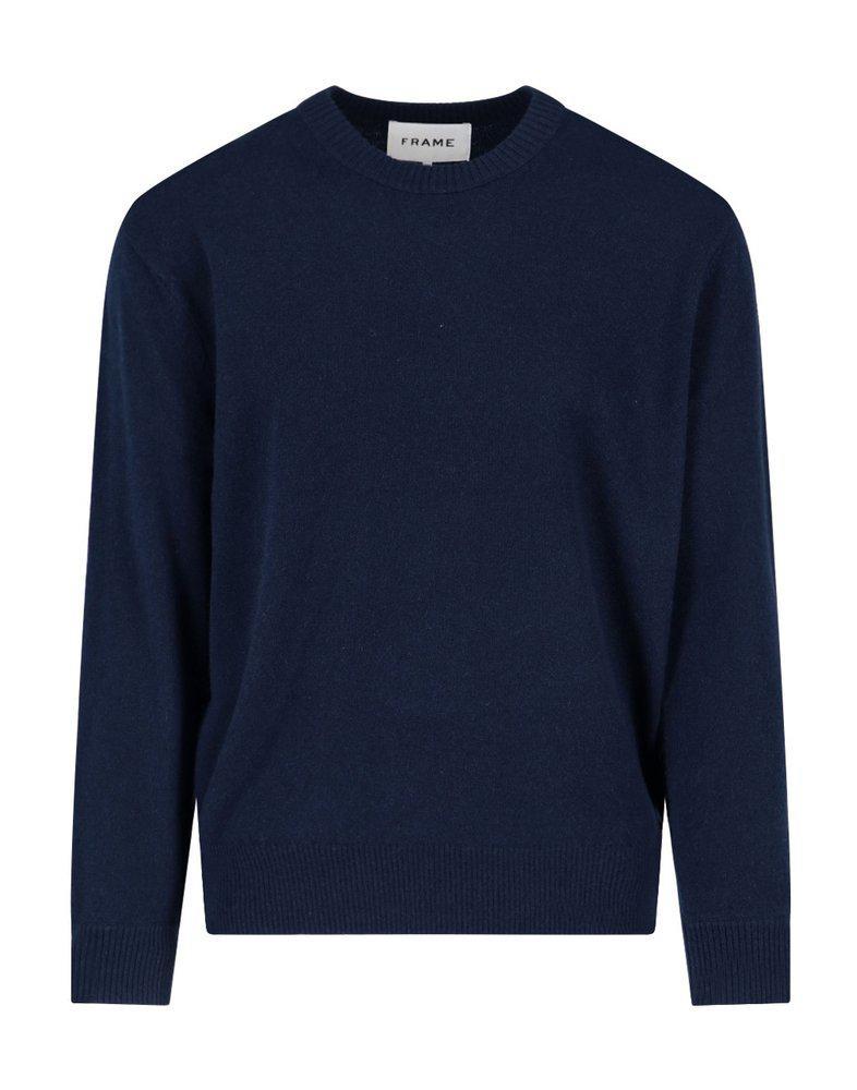 商品FRAME|Frame Ribbed-Detail Crewneck Knitted Sweater,价格¥2853,第1张图片