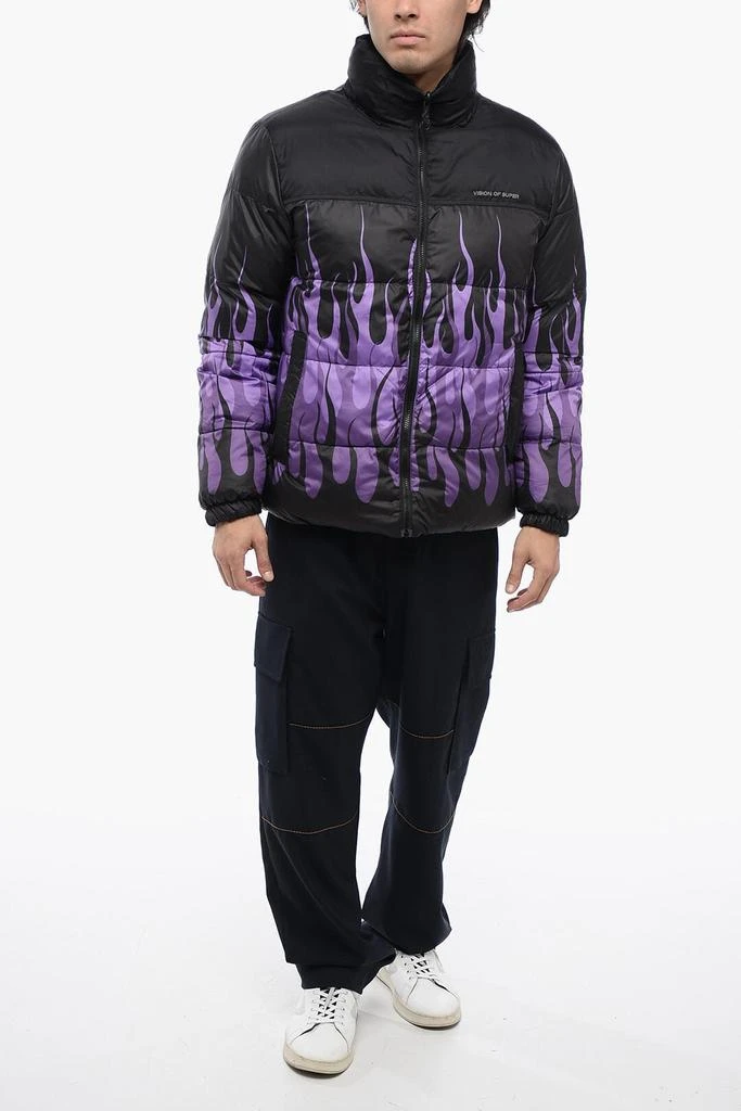 商品Vision of Super|Flame Print Padded Jacket L Standard Size,价格¥1912,第4张图片详细描述