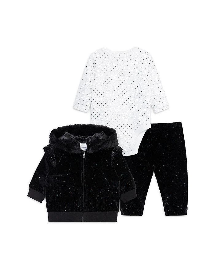 商品Little Me|Girls' Sparkle Bodysuit, Jacket & Pants - Baby,价格¥216,第1张图片