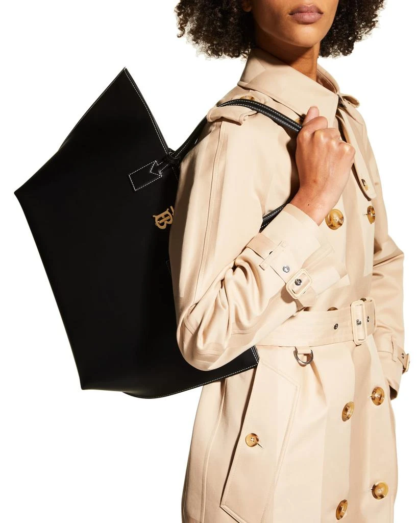 商品Burberry|TB Smooth Leather Tote Bag,价格¥16006,第5张图片详细描述