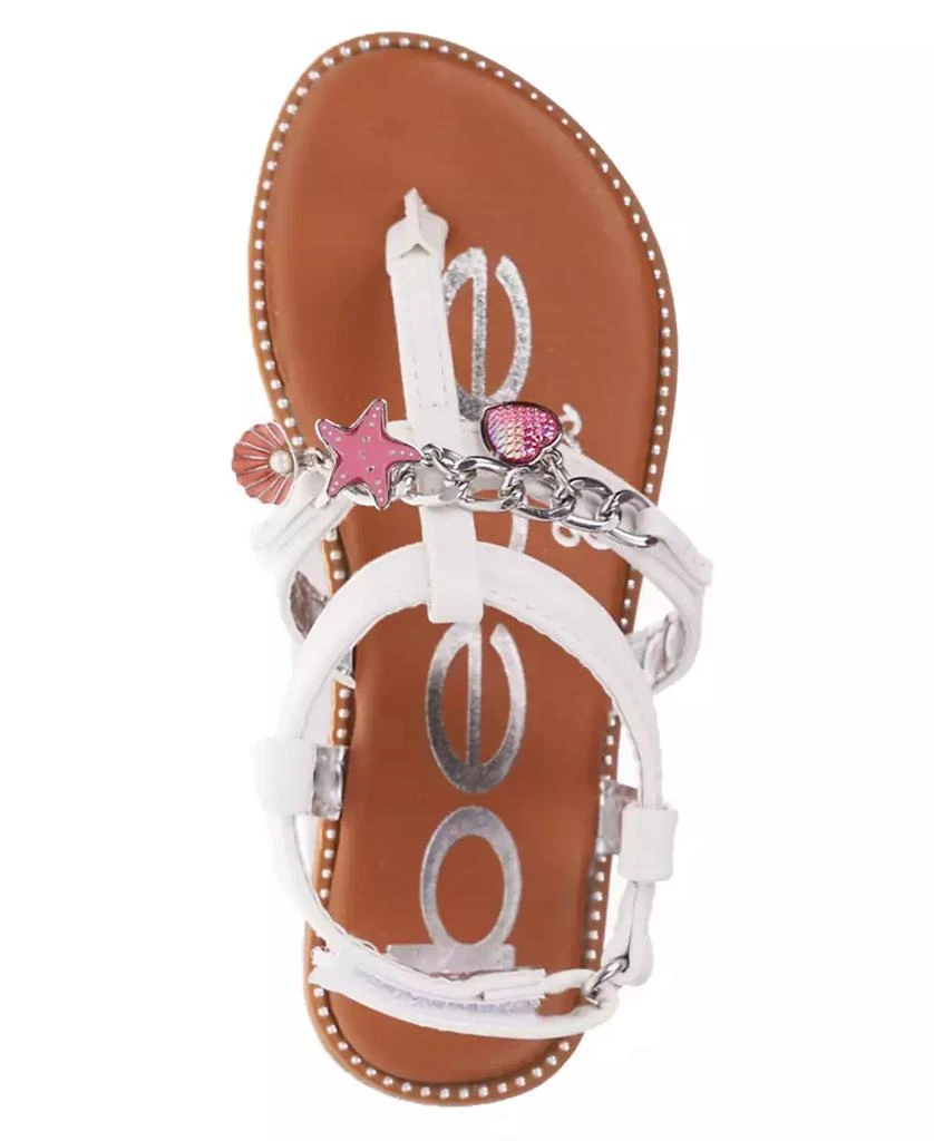 Big Girl's Strappy Sandal with Metal Chain and Sea Charms Polyurethane Sandals 商品