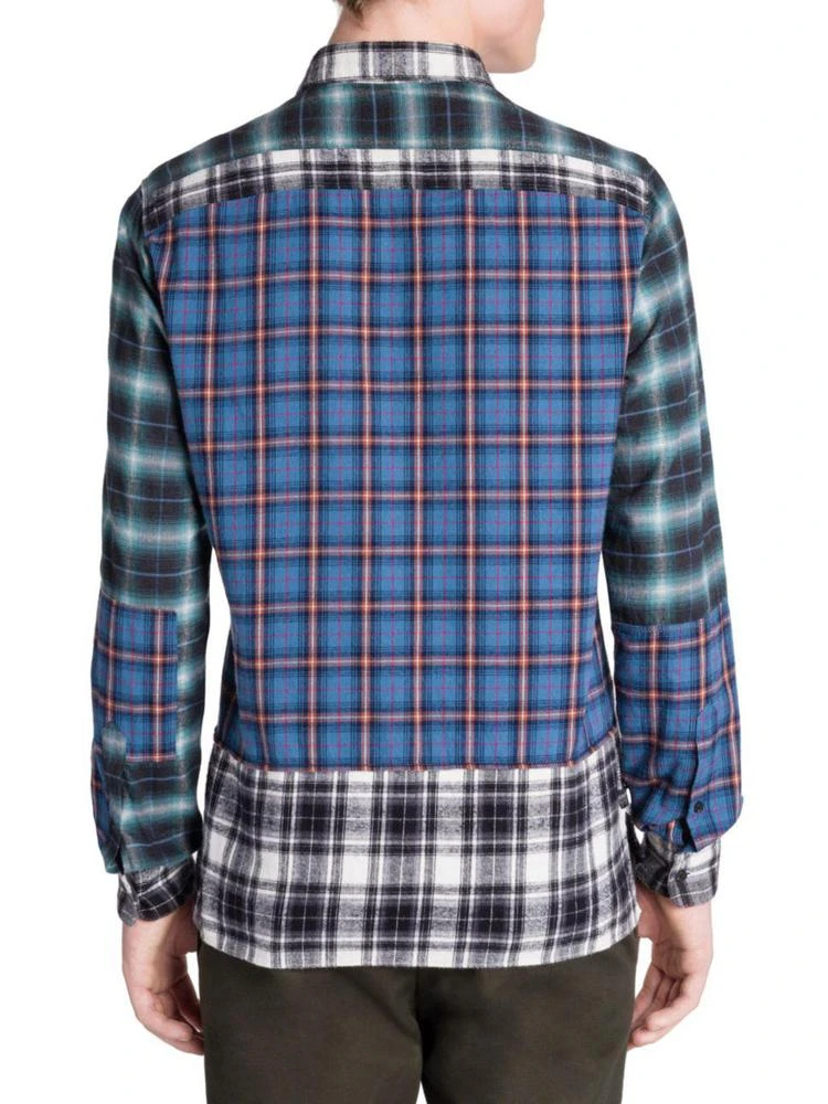 商品Lanvin|Plaid Regular-Fit Cotton Casual Button Down Shirt,价格¥1783,第2张图片详细描述