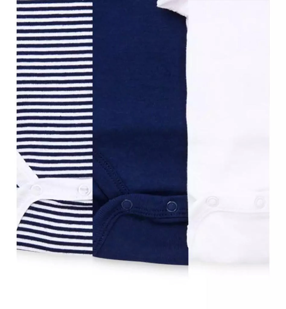 商品Little Me|Baby Boys Sailboat Short Sleeved Bodysuits, Pack of 3,价格¥99,第3张图片详细描述