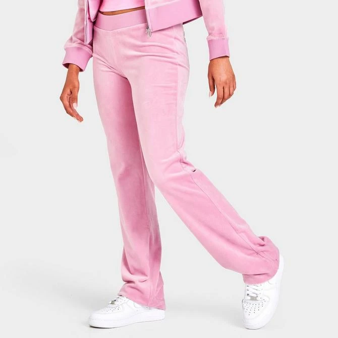 商品Juicy Couture|Women's Juicy Couture OG Big Bling Velour Track Pants,价格¥486,第3张图片详细描述