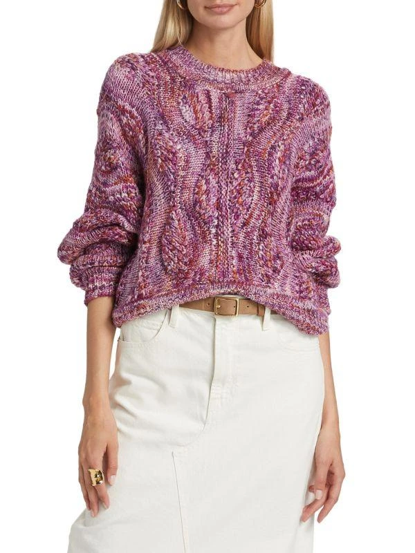 商品ba&sh|Stimpo Cable-Knit Wool-Blend Sweater,价格¥1195,第1张图片